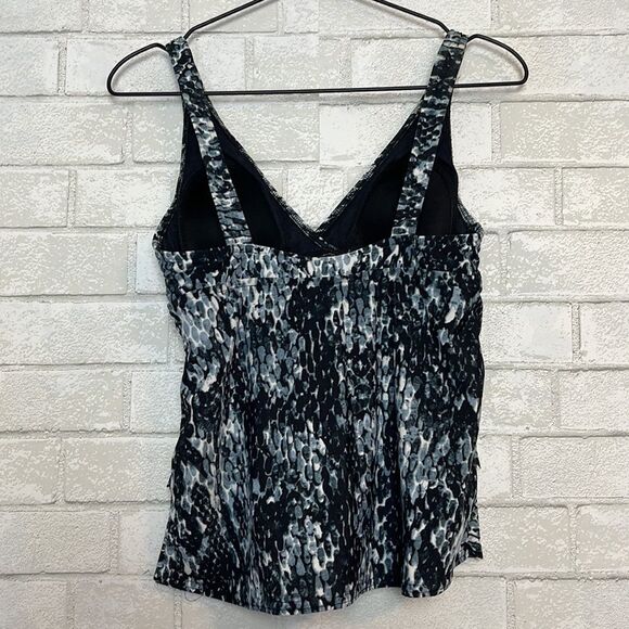 Magicsuit Miraclesuit Snakeskin Tiered Tankini Top 8 - Picture 3 of 6